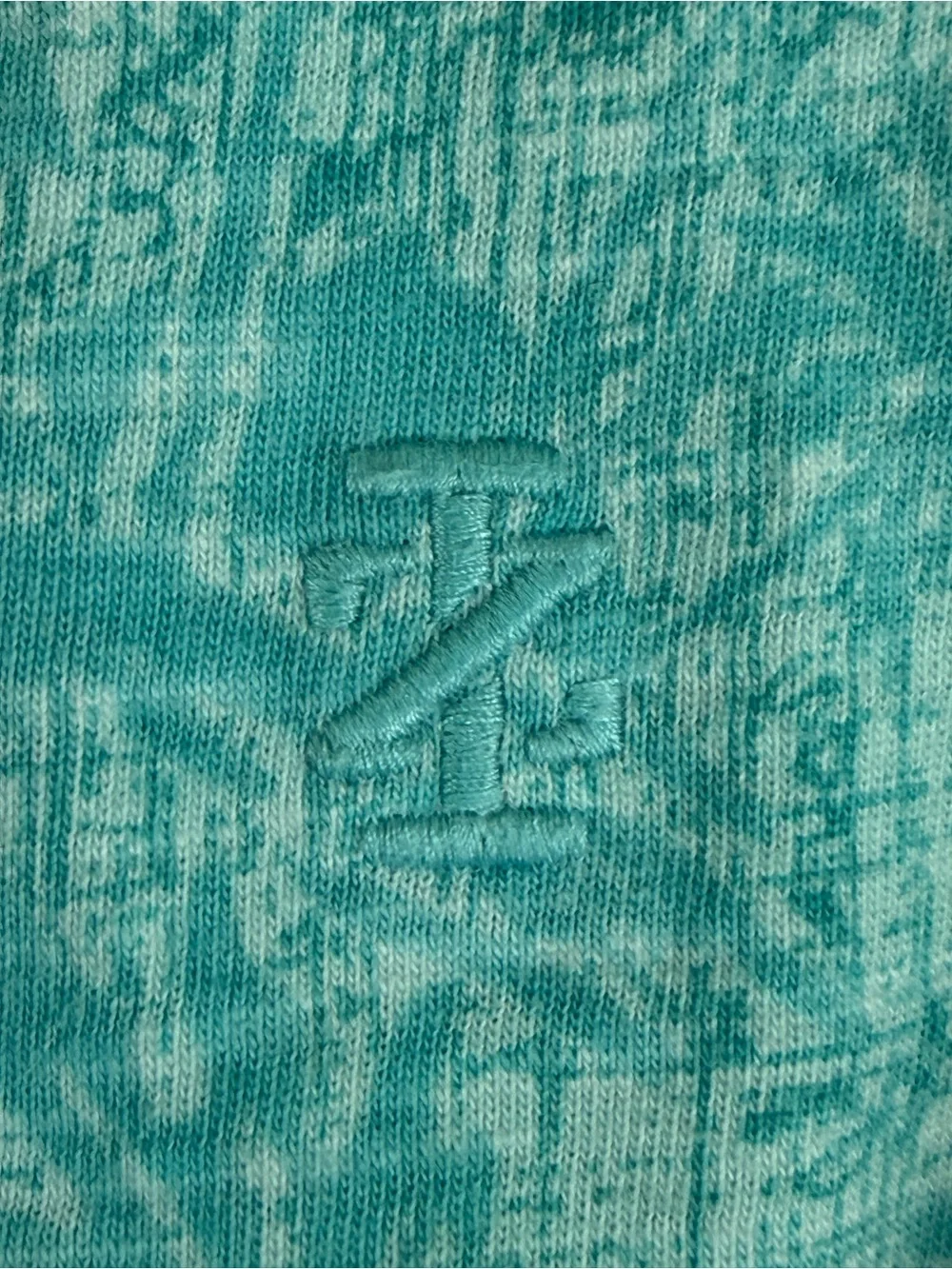 Men's‎ Izod Saltwater Teal Floral Polo Size XL